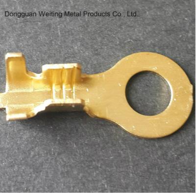 China Custom Made Brass Ground Ring Terminal / Round Wire Terminals Oem Service for sale