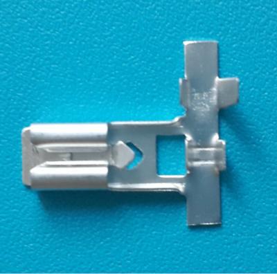 China Electroplating 250 Terminal Flag Type Auto Wire Connectors Terminals for sale
