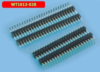 China Professional 1.27mm Single Row Pin Header 1-50 Pin  Plastic Bending Pin for sale