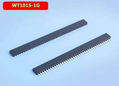 China WT1015-1G 2.54MM single row lying top mother HORIZONTAL FEMALE HEADER factory direct for sale