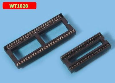 China Narrow Body 1.778mm 16 Pin Dip Ic Socket WT1028  Oem Odm Service for sale