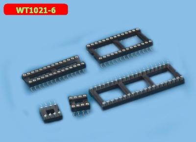 China 2.54mm Integrated Circuit Socket Round Hole IC Socket Patch Min 500 Cycles for sale