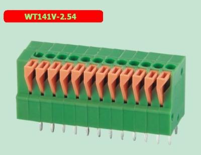 China WT141V-2.54 pcb spring terminal block factory direct sales for sale
