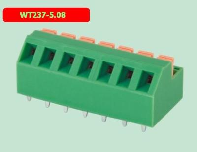中国 5.08の間隔をあけるWT237-5.08 PCBのばねのタイプ ターミナル ブロック工場直売 販売のため
