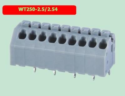 China WT250-2.5/2.54 pcb spring type terminal block, spacing 2.5/2.54mm, factory direct sales for sale