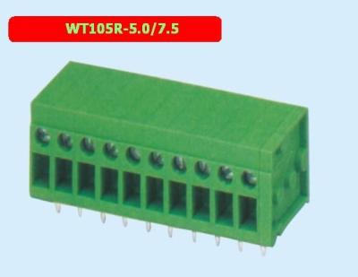 China Industrial Screw Type PCB Terminal Block WT105R  Spacing 5.0 / 7.5 Mm for sale