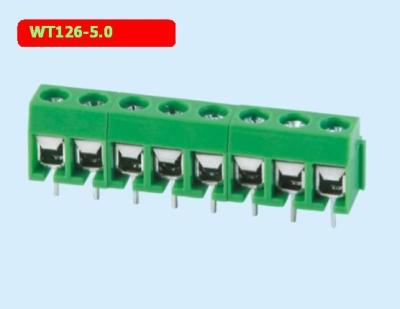 China WT126- bloco de conector 22-14Awg do bloco de terminais de controle de 5,0 milímetros/cabo à venda