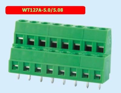 China Double - Layer PCB Terminal Block  Spacing 5.0/5.08 Mm Plastic Terminal Block for sale
