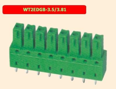 China Spring Type Pluggable Terminal Block 3.5 / 3.81 Mm Pitch Connector for sale