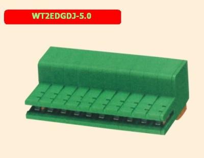 China 300V 10 Pins PCB Terminal Block 5.0mm Pcb Mount Screw Terminal 26－14 Awg for sale