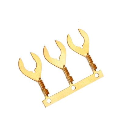 China ISO9001 Crab Foot 5.3mm Brass Y Shaped Terminal Block for sale