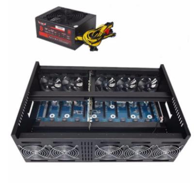 China 4u 9gpu mining rig case for Bitcoin Litecoin ZEC ETH rackmount chassis eth mining for sale