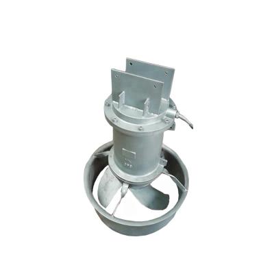 China 5KW 7 .5HP submersible mixer   material on cast iron motor with SS 304 ring and impeller good quality for sale