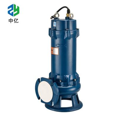 China Hot selling sewage submersible pump with grinder impeller voltage 220v 50hz single phase for sale