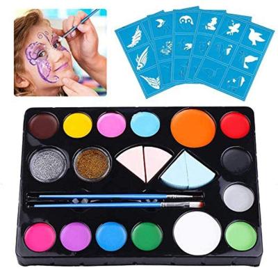China Professional Kids Halloween Makeup Face Paint Kit Safe for Sensitive Skin Face Painting Book for sale