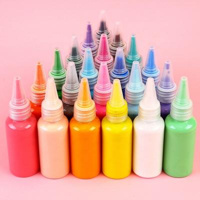 China 30ML Artist Acrylic Paint 24 Colors Diy Paint Kit Support Stick Logo for Canvas Painting for sale