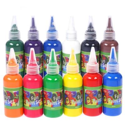 China 24 Colors Chinese Watercolor Paints Acrylic Paint Bulk Rich Pigments and Non Toxic for Kids Adults Parties Students Classroom for sale