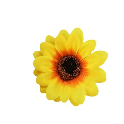 China Wholesale Minimalist Artificial Sunflower Flower Heads Sunflower Bouquet For Vase Decoration for sale