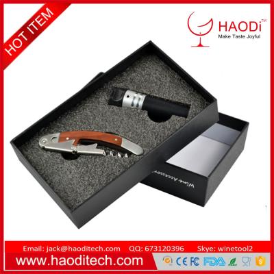 China 2piece/set Fashion Stainless Steel Wine Beer Bottle Opener Gift Box Packaging for sale