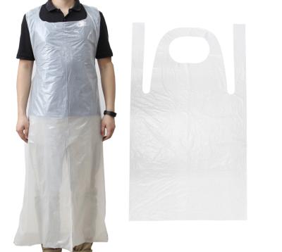 China Disposable plastic barber apron fashion plastic colored apron for full body protection for sale