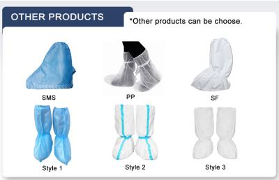 China PP+PE Shoe Cover Laminated Nonslip Disposable Nonwoven Waterproof Medical Shoe Cover for sale