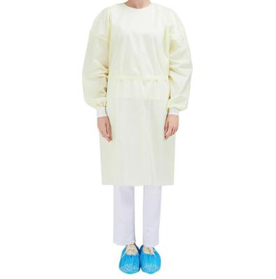 China Non-woven/SMS/PP+PE Long Sleeve Isolation Gowns for Healthcare and Medical Use for sale