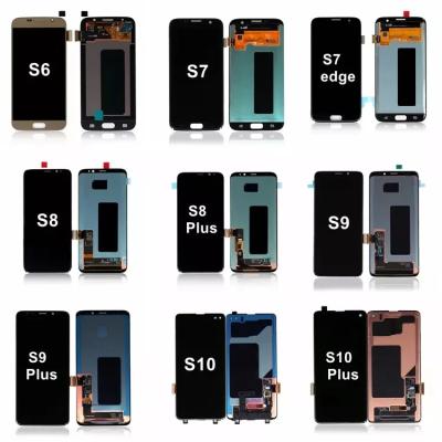 중국 삼성 S5 S6 S7 모서리 휴대폰 LCD 디스플레이 대체 OEM 판매용