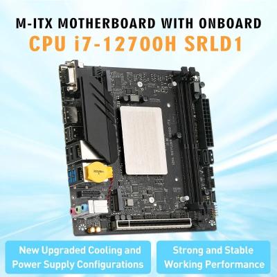 China O cartão-matriz Desktop de M-ITX ajustou o jogo I7 12700H do núcleo do processador central do cartão-matriz do servidor à venda