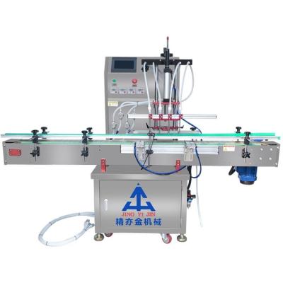 China stainless steels SUS304 Gear Pump Filling Machine Four Head for sale