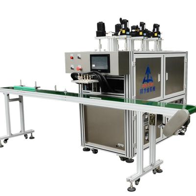 China 380V 50Hz 9.5KW Cosmetic Cream Filling Machine With Conveyor Belt for sale