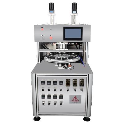 China Double Color Cream Jar Filling Machine accurate with AC Motor for sale