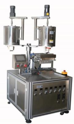 China Máquina automática de enchimento de brilho labial 12 furos Duplo barril Máquina automática de enchimento de batom à venda