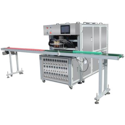 China Fifteen Color Cosmetics Cream Or Eyeshadow Filling Machines With 3000x200mm Water Conveyor Belt for sale