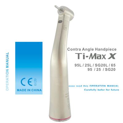 China nSK style 1:5 Optic Fiber High Speed Dental Drill Electric Contra Angle Handpiece for sale