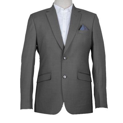 China Custom Men'S Terry Rayon Fabric Notch Lapel Collar Blazer Solid Formal Wear Coat Suit With Two Button Opening For Party for sale