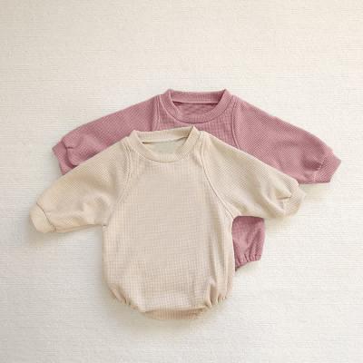Китай Sleepwear Bodysuit комбинезона костюма изготовленного на заказ младенческого хлопка Rompers ткани вафли младенца цельный дома продается