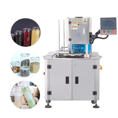 China Soda Can Sealer Glass Plastic  Filling And Sealing Machine Water Bottle Auto Small Carton Box Packing Machine for sale