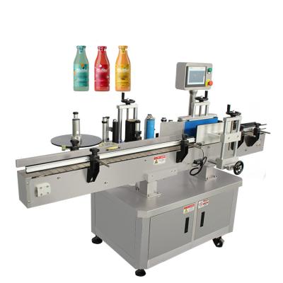 China Table Horizontal Round Bottle Labeling Machine Automatic Scratch Label Applicator Machine Metal Wine Labels For Bottles for sale