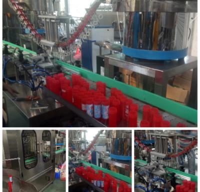 China Full Automatic Bottle Filling Line Bubble Water Liquid Filling Machine Accurate Measurement for sale
