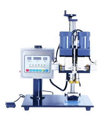China PLC Rotary Clip Type 80w Bottle Screw Capping Machine for sale