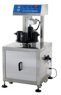 China 1200pcs/Hour Vacuum Capping Machine For Glass Jar Bottle for sale