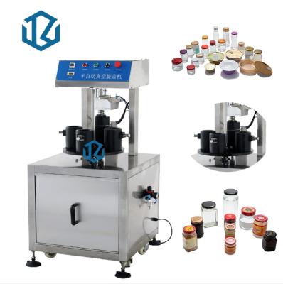 China Sauce Jam Glass Jar Bottle Filling Vacuum Capping Machine for sale