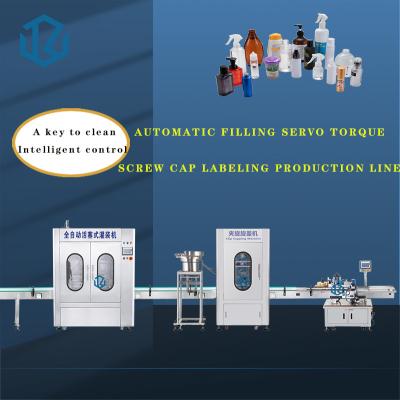 China Complete Packaging Automated Filling Machine Line PLC For Shampoos Lotions Body Creams for sale
