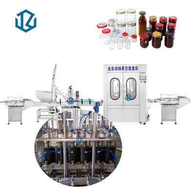 China Automatic Feeder Twist Off Vacuum Screw Capping Machine for sale