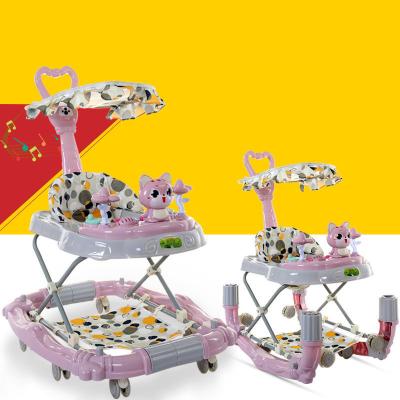 China 2021 Wholesale Popular Baby Walker Toys Baby Walker With Activity For Infant 8 Round Wheels Baby Walker for sale