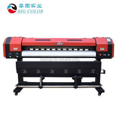 China PVC 1.9m large format inkjet eco printer xp600/tx800 solvent printhead roll for rolling printer heat transfer sublimation printer for sale