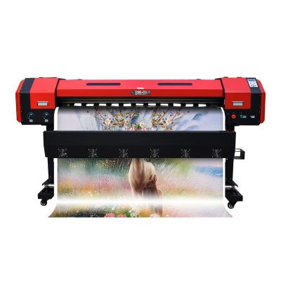 China 5feet eco outdoor advertising printer 1.6M solvent inkjet printers for digital pvc and clothes printing machine BIG COLOR for sale