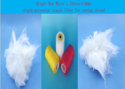 China Bright Raw White 0.5D Virgin Polyester Staple Fiber Psf Fiber For Sewing Thread for sale