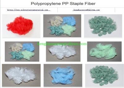 China 9D 76mm PP Polypropylene Staple Fiber Fast Drying for sale
