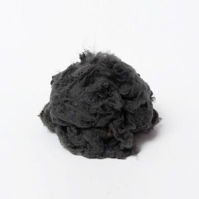Chine 1.2D noir a réutilisé la fibre discontinue de polyesters pour l'usage non-tissé perforé par aiguille à vendre
